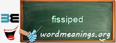 WordMeaning blackboard for fissiped